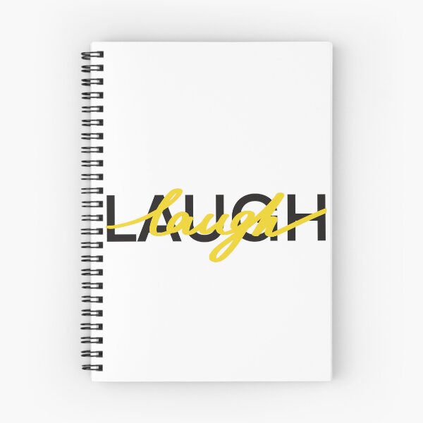Item preview, Laugh.  Yellow motivation quote. Lettering  designed and sold by Drevych-shop.
