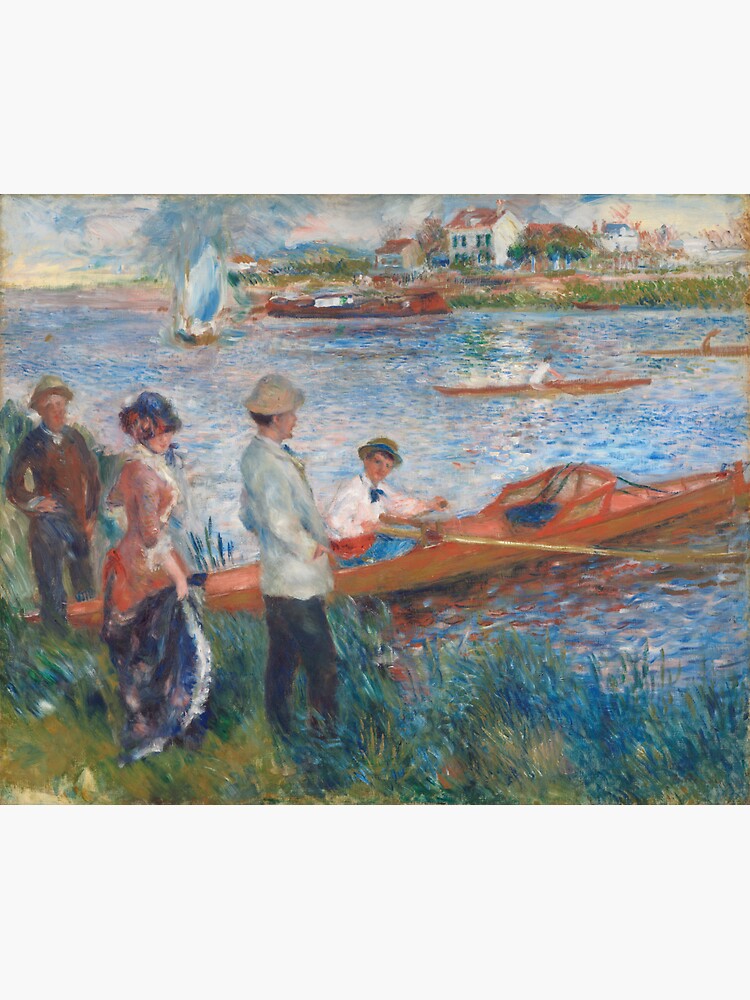Oarsmen at Chatou Painting by Auguste Renoir by podartist
