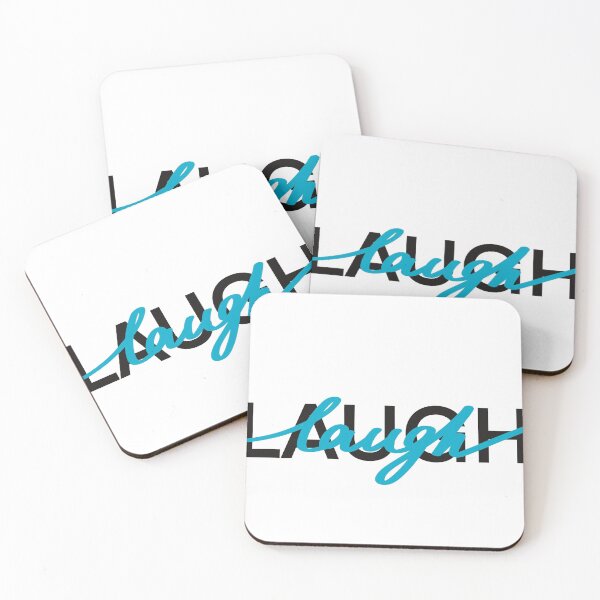 Item preview, Laugh.  Blue  motivation quote. Lettering  designed and sold by Drevych-shop.