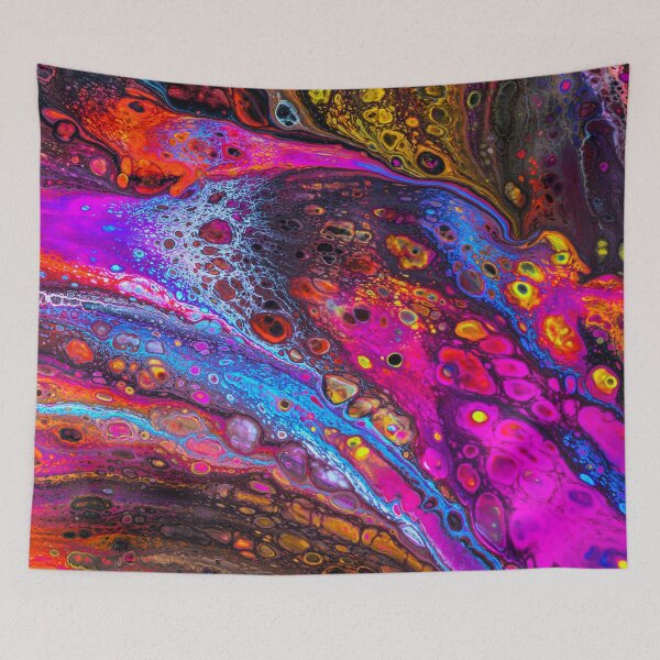 Item preview, PATTERN DESIGN STUDY #5 - Abstract Saturated with Multicolored Paints designed and sold by DEL-Productions.