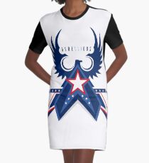 Rebellious Falcon Graphic T-Shirt Dress