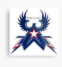 Rebellious Falcon Metal Print