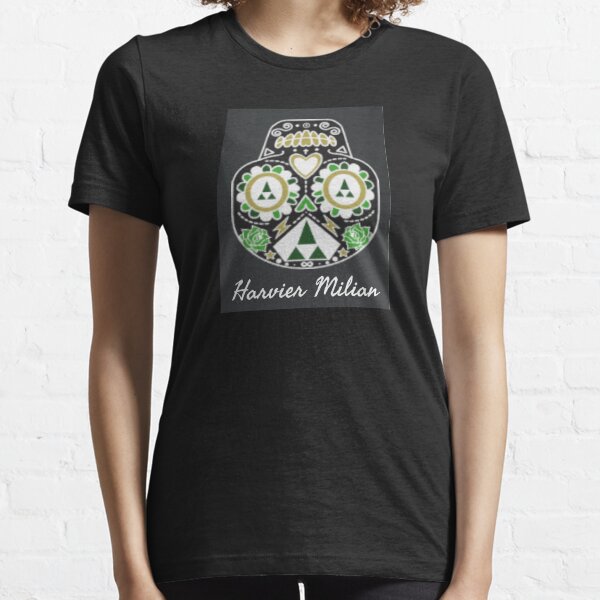 Tête de mort vert blanc noir -Harvier Milian T-shirt essentiel