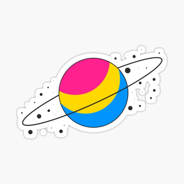 Pansexual Pride Planet Sticker