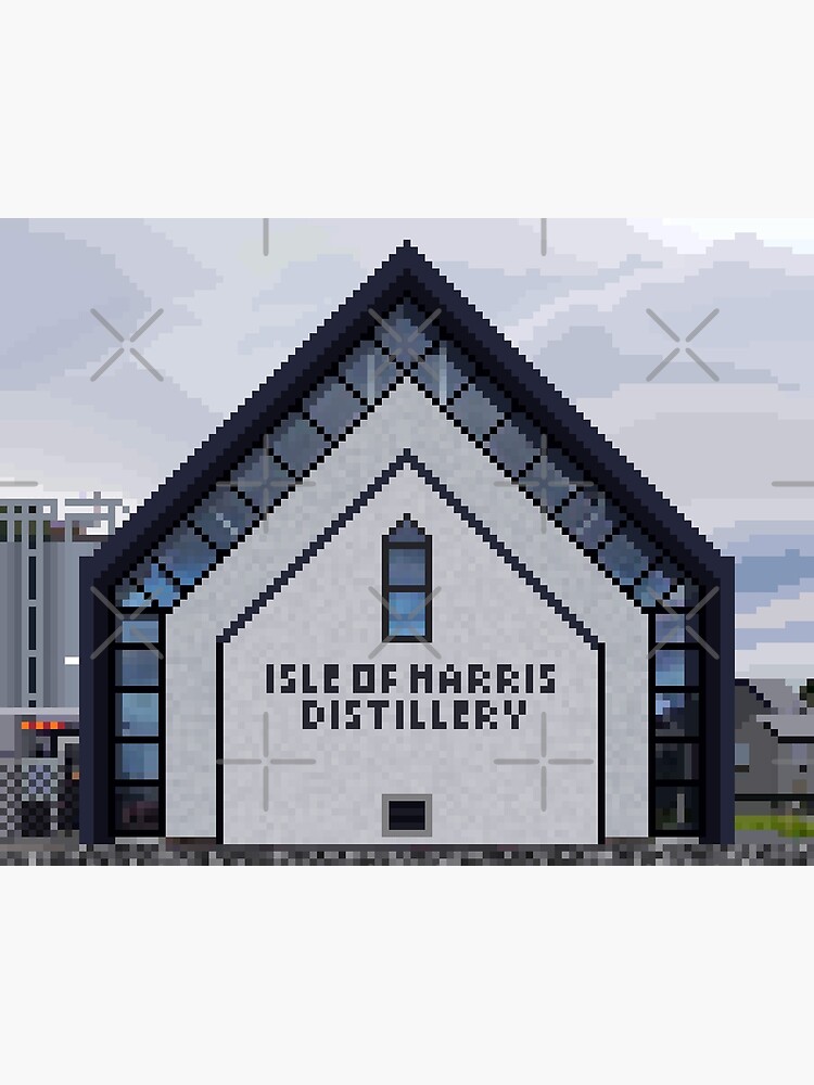 Thumbnail 3 of 3, Poster, Isle of Harris Distillery Pixelart designed and sold by TheRandomFactor.