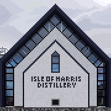 Artwork thumbnail, Isle of Harris Distillery Pixelart by TheRandomFactor