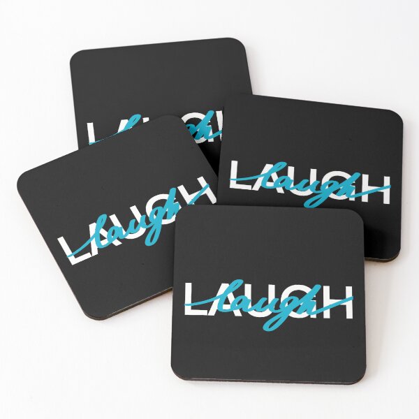 Item preview, Laugh blue Graphic quote lettering  designed and sold by Drevych-shop.
