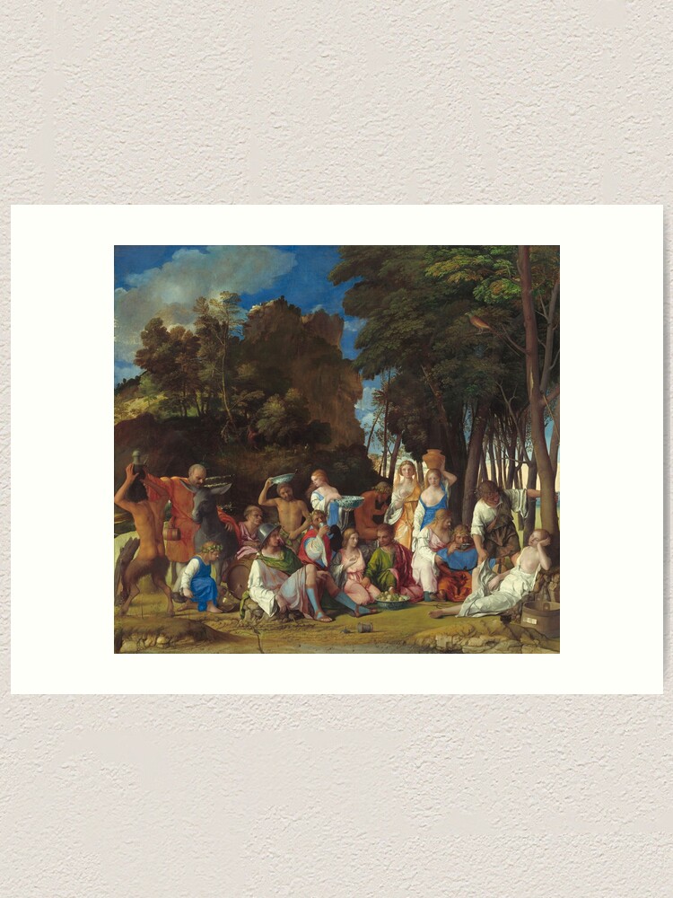 Alternate view of The Feast of the Gods Painting by Giovanni Bellini and Titian Art Print