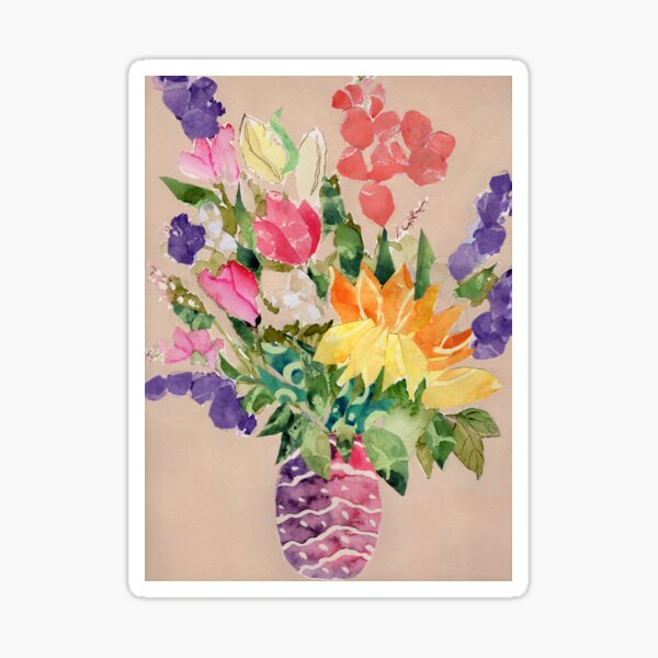 Moroccan Flowers 1 Sticker