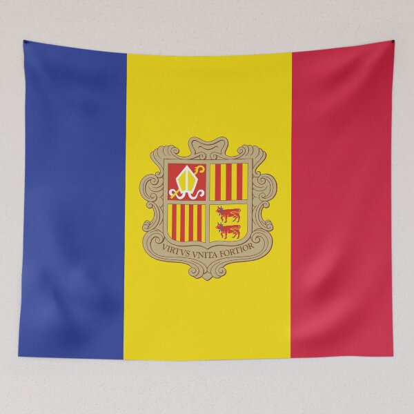 Item preview, Andorra Flag designed and sold by shirtsonshirts.