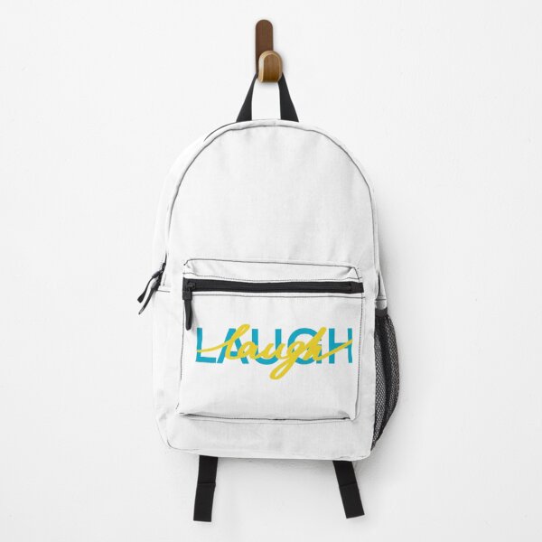 Item preview, Laugh. Blue yellow motivation quote. Lettering save Ukraine designed and sold by Drevych-shop.