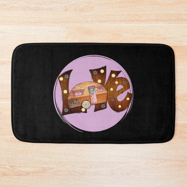 Item preview, Love Camping in a Vintage Camper designed and sold by PrintedKat.