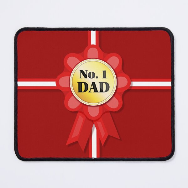 Item preview, No. 1 Dad Badge with Red Gifted Cover designed and sold by Moyanana.