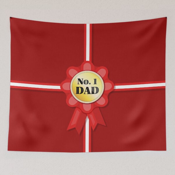 Item preview, No. 1 Dad Badge with Red Gifted Cover designed and sold by Moyanana.