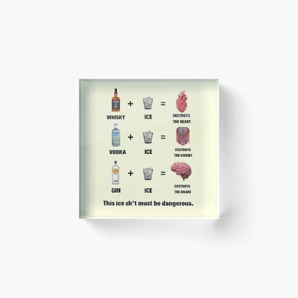 Item preview, This Ice Sh*t Must Be Dangerous Alcohol Humor designed and sold by mrkedi123.