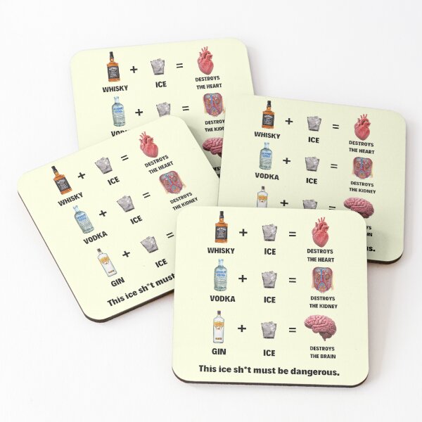 Item preview, This Ice Sh*t Must Be Dangerous Alcohol Humor designed and sold by mrkedi123.