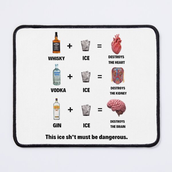 Item preview, This Ice Sh*t Must Be Dangerous Alcohol Humor designed and sold by mrkedi123.