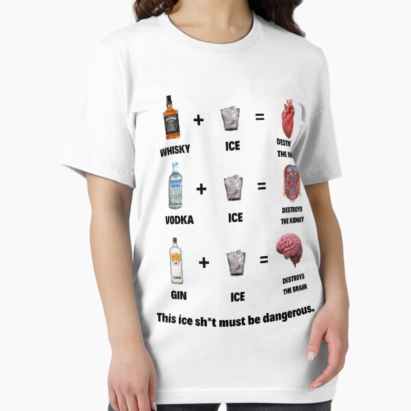 Item preview, This Ice Sh*t Must Be Dangerous Alcohol Humor designed and sold by mrkedi123.