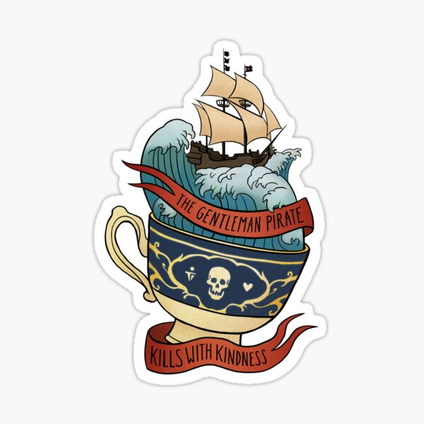 The Gentelman Pirate Our Flag Means Death Sticker