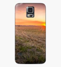 Farming sunset Case/Skin for Samsung Galaxy