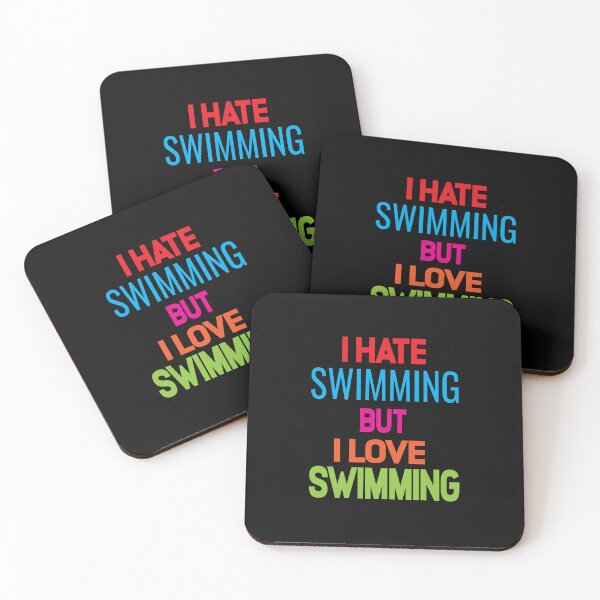 Item preview, Funny Swimming Love And Hate Relationship designed and sold by ASSOUKI9.