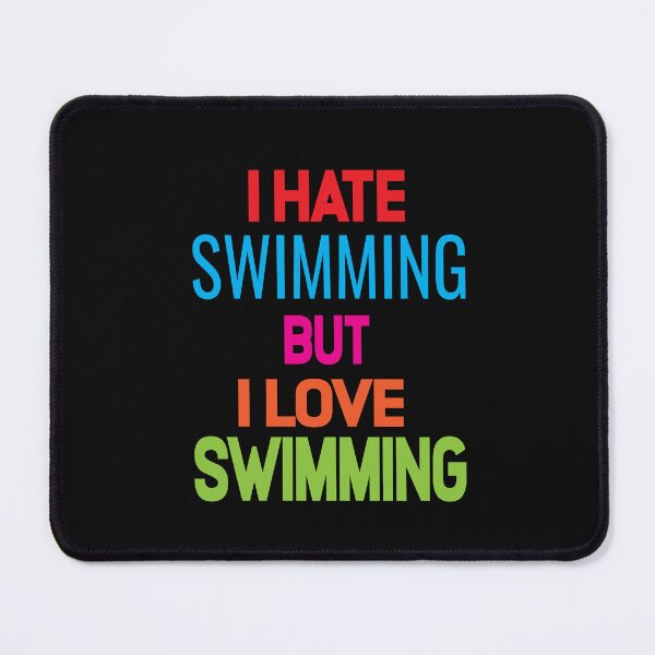 Item preview, Funny Swimming Love And Hate Relationship designed and sold by ASSOUKI9.