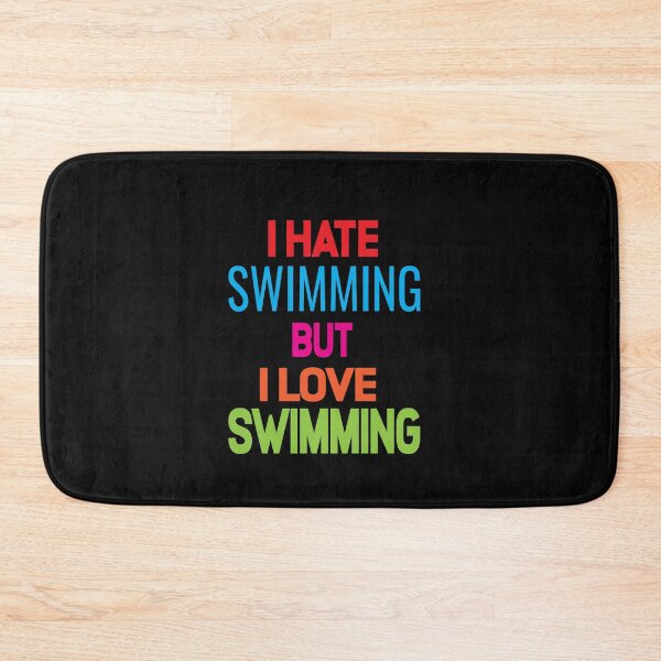 Item preview, Funny Swimming Love And Hate Relationship designed and sold by ASSOUKI9.