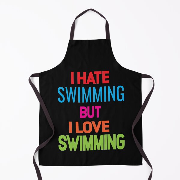 Item preview, Funny Swimming Love And Hate Relationship designed and sold by ASSOUKI9.