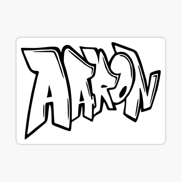 "Aaron Graffiti Name Design" Sticker for Sale by NameThatShirt