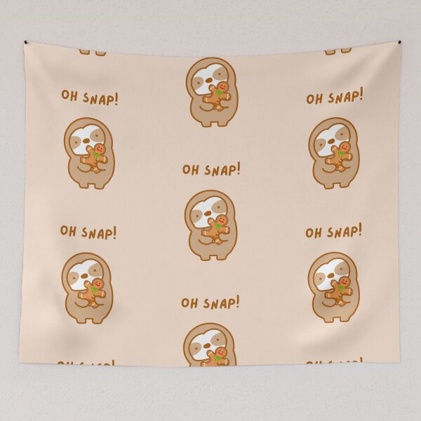 Item preview, Oh Snap Christmas Gingerbread Man Sloth  designed and sold by theslothinme.