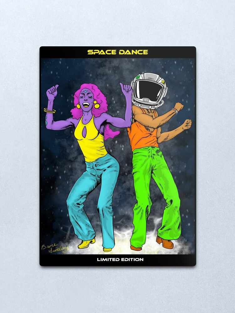 Alternate view of Space Dance Metal Print