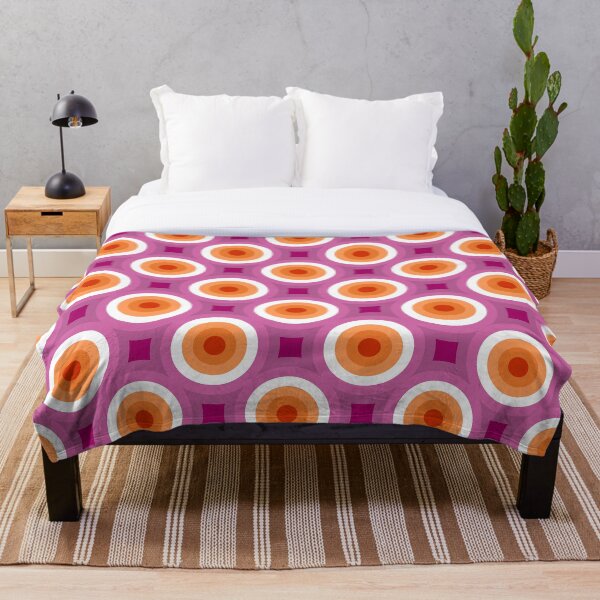 Aperçu de l'œuvre Motif de cercle de fierté lesbienne créée et vendue par PatternSalad.