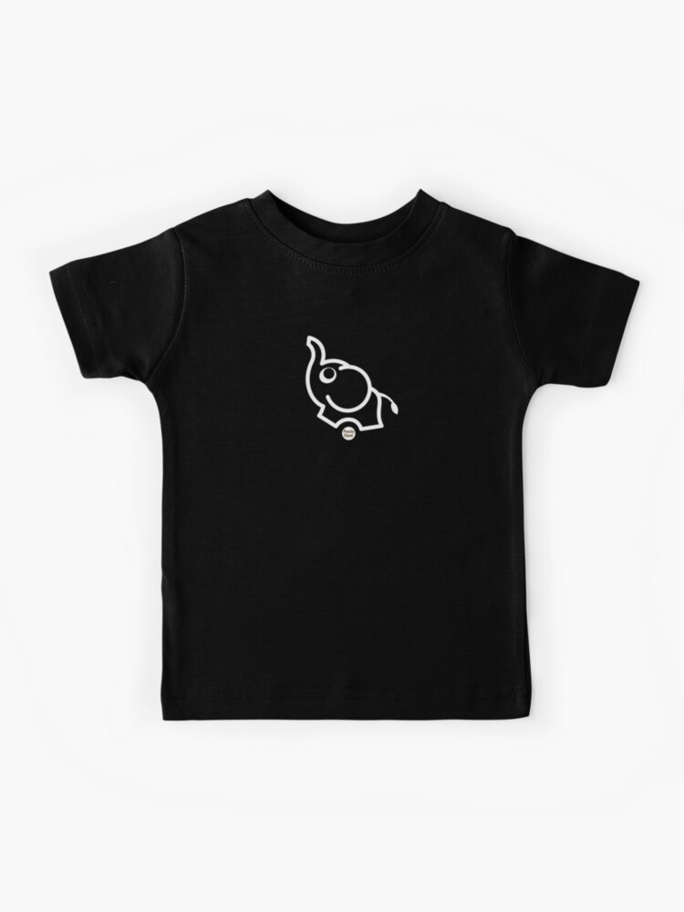 Thumbnail 1 of 2, Kids T-Shirt, Ollie the Elephant from the Simply Small Series (reverse) designed and sold by PaolaOpal.