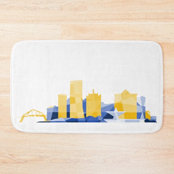 Item preview, Milwaukee Skyline with geometric shapes designed and sold by abowersock.
