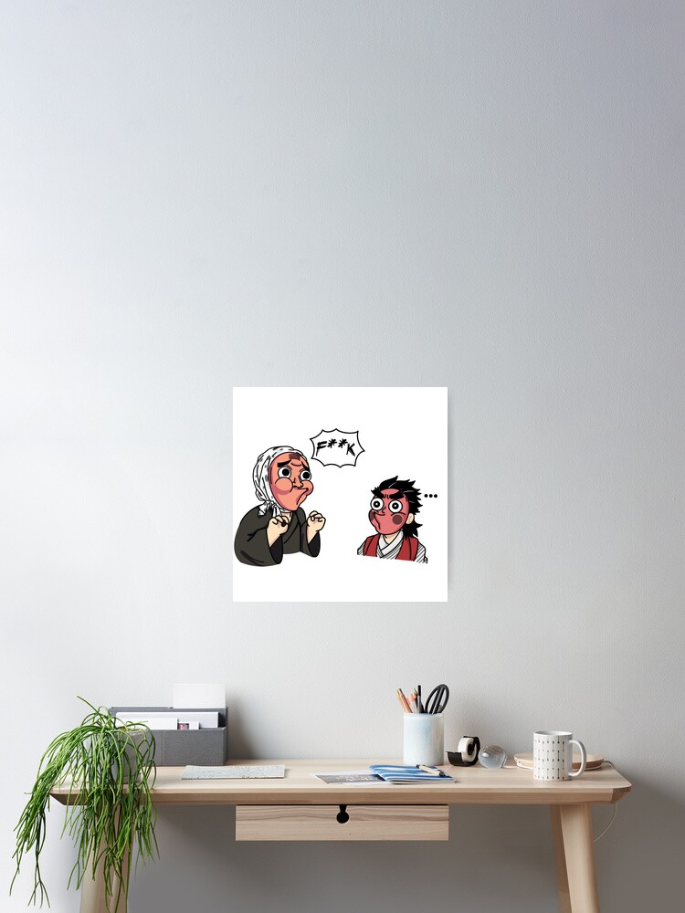 Haganezuka & Kotetsu Meme Poster for Sale by Anabee-Art