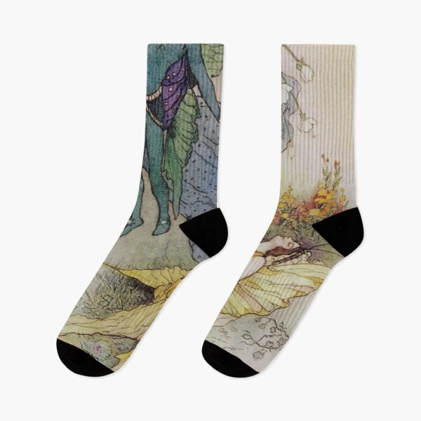 Item preview, Oberon and Titania by Warwick Goble  designed and sold by ArtHistoryLover.