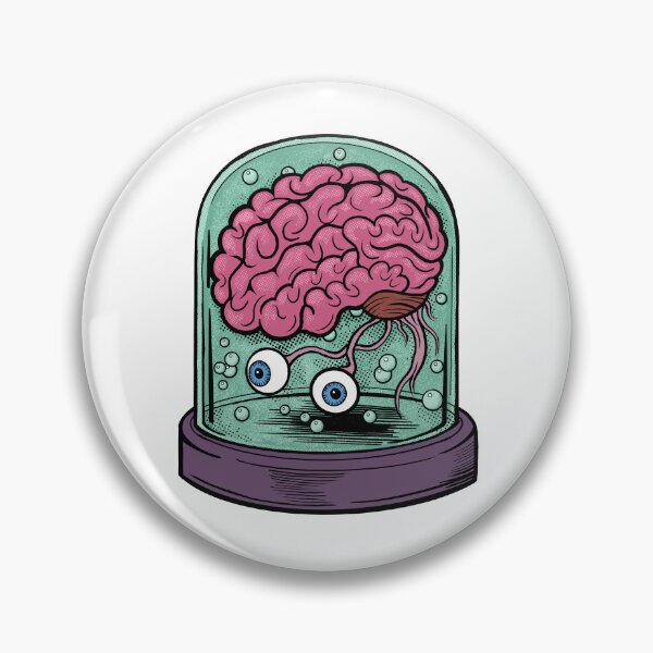 Item preview, Brain in a glass jar designed and sold by RGB-Ginger.