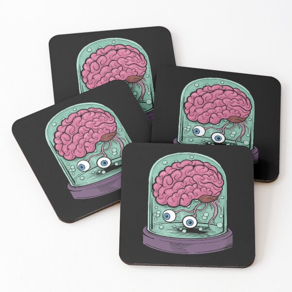 Item preview, Brain in a glass jar designed and sold by RGB-Ginger.
