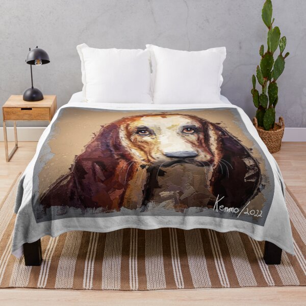 Item preview, Portrait of a Basset Hound designed and sold by kenmo.