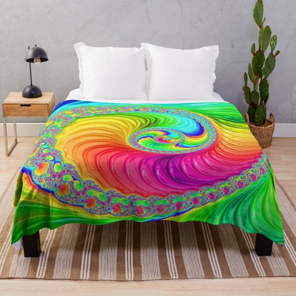 Item preview, Rainbow Colorful Spiral - Fractal Art designed and sold by LaRoach Digital Arts.