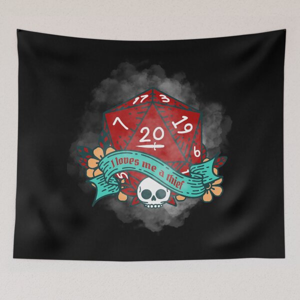 Item preview, I Loves Me A Thief D20 designed and sold by Our Flag Means Merch.