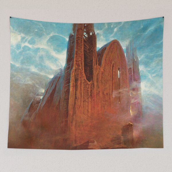 Item preview, Untitled (Castle), by Zdzisław Beksiński designed and sold by JustContemplate.