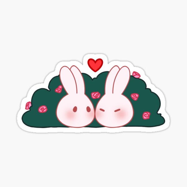 bunny, bunny stickers, bunny notebook, cute bunny stickers, love