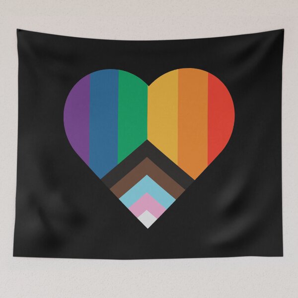Item preview, gay pride heart designed and sold by RedhotstarsNEX.