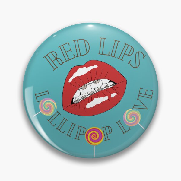 Item preview, Red lips lollipop love-im dreaming of your soft luscious lips sexy cute for her designed and sold by Yugster24.