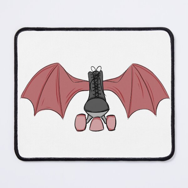 Item preview, Red and black goth winged roller skate  designed and sold by -Lily-Anne-.
