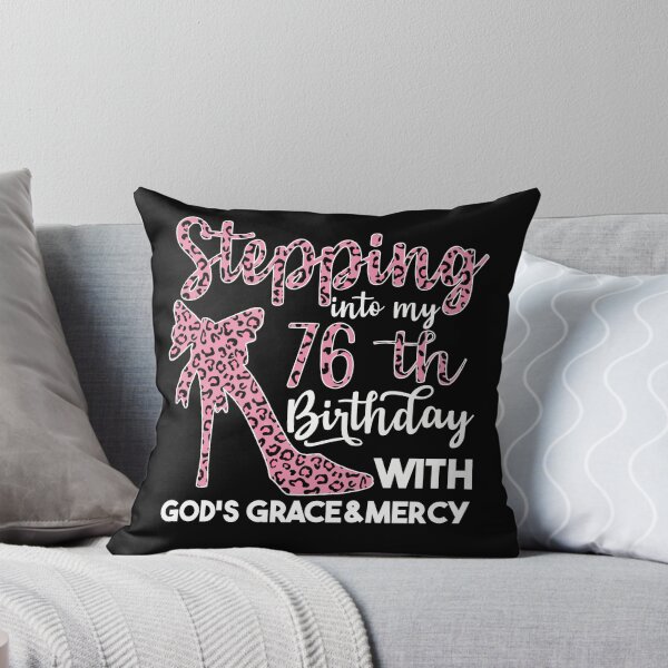 Item preview, Birthday Gifts For Women | Stepping Into My 76th Birthday With Gods Grace And Mercy | 76th Birthday designed and sold by AMINE  ★★★★★.