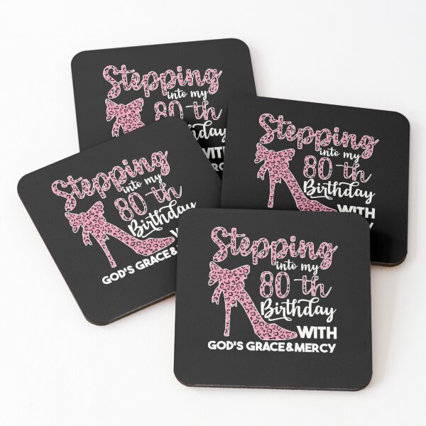 Happy 80th Birthday Coasters for Sale Redbubble