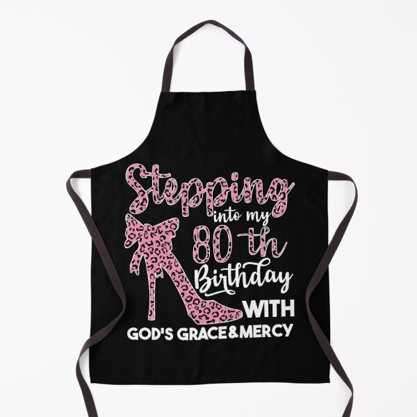 Item preview, Birthday Gifts For Women | Stepping Into My 80th Birthday With Gods Grace And Mercy | 80th Birthday designed and sold by AMINE  ★★★★★.