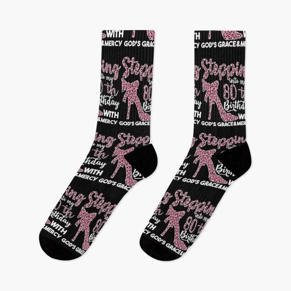 Item preview, Birthday Gifts For Women | Stepping Into My 80th Birthday With Gods Grace And Mercy | 80th Birthday designed and sold by AMINE  ★★★★★.
